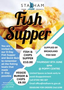 D DAY EVENT FISH SUPPER
